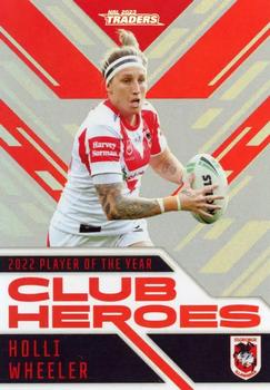 2023 NRL Traders Titanium - Club Heroes Silver #CHS41 Holli Wheeler Front